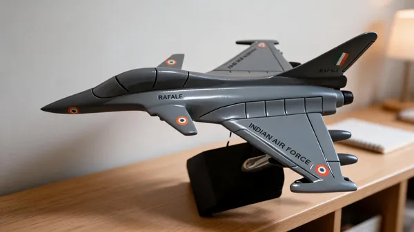 Grey_Alloy_Cast_Aircraft_Miniature_9_Inch_With_Stand