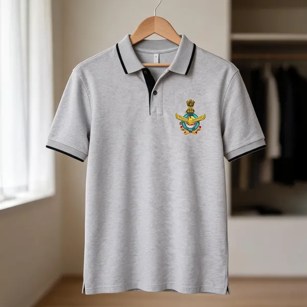 Grey_Poly_Cotton_Collar_Iaf_T_Shirt_For_Men