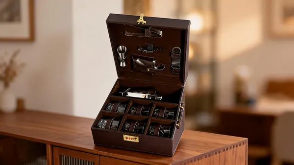 Black_Stainless_Steel_Pu_Leather_Portable_Bar_Gift_Set