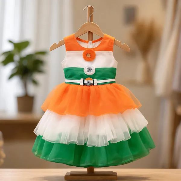 Multicolour_Cotton_Tiranga_Patriotic_Dress_For_Kids