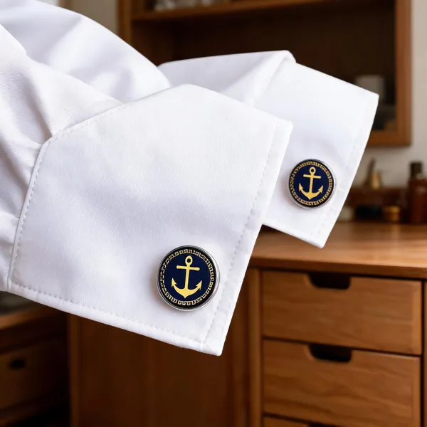 Blue_Alloy_Air_Force_Symbol_Cufflinks_Set_Of_2