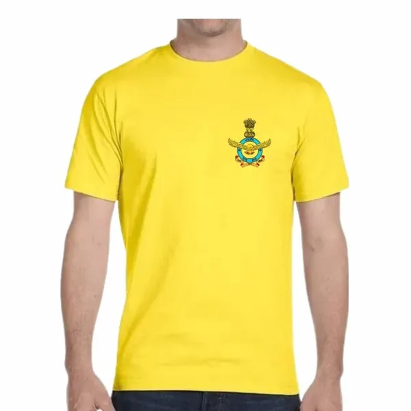 T_Shirt_Iaf_Round_Neck_Golden_Orange