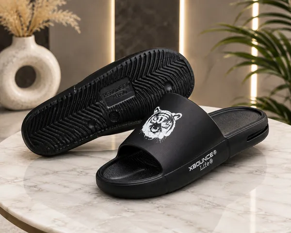 Black_Slip_On_Slide_Sandals_For_Men