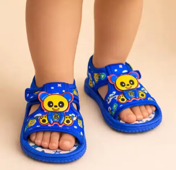 Blue_Printed_Open_Toe_Sandals_For_Kids