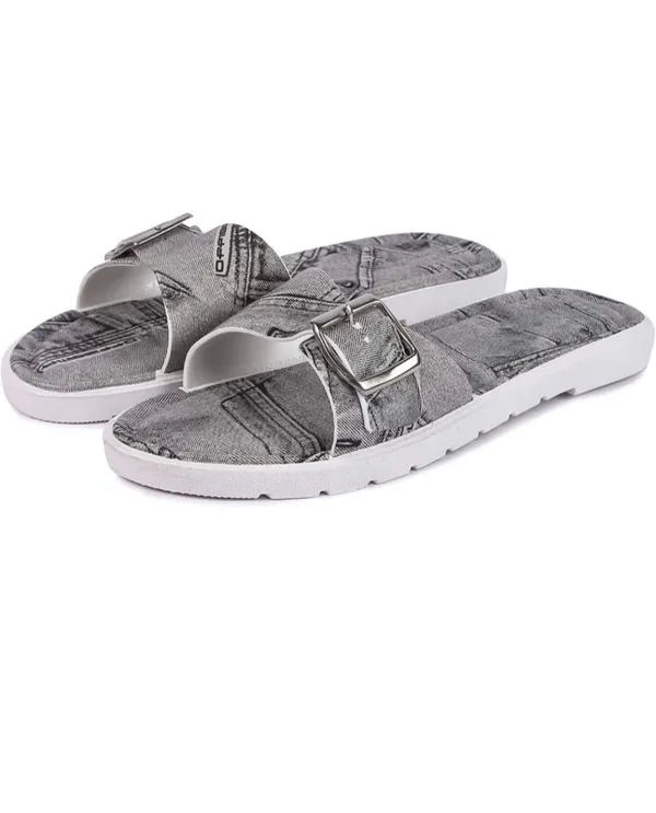 Grey_Denim_Buckle_Slide_Sandals_For_Adults