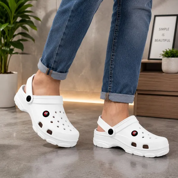 White_Casual_Clogs_For_Unisex