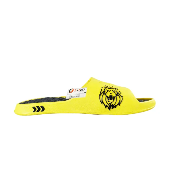 Yellow_Slip-On_Slides_For_Men