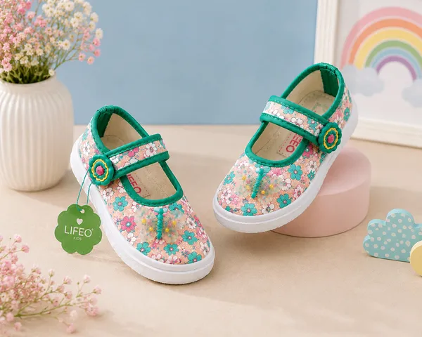 Multicolour_Floral_Strap_Shoes_For_Girls