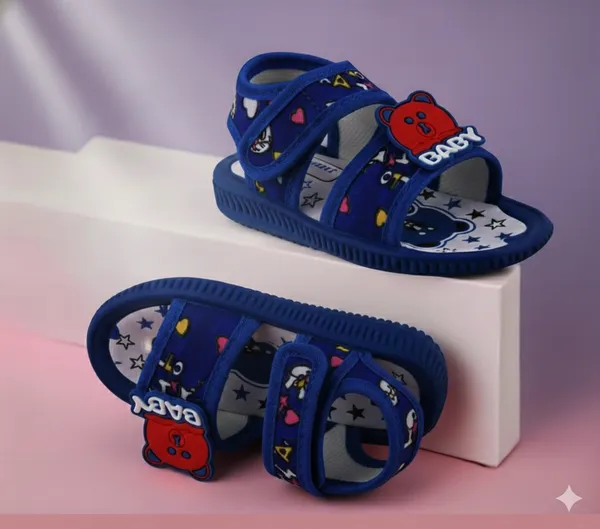 Blue_Printed_Sound_Sandals_For_Baby_Boys_And_Girls