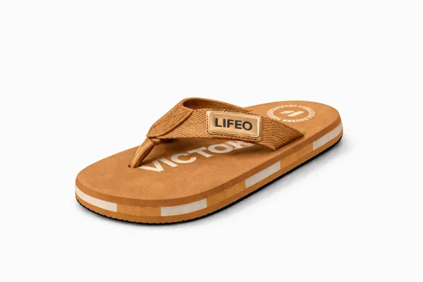 Orange_Casual_Flip_Flops_For_Men