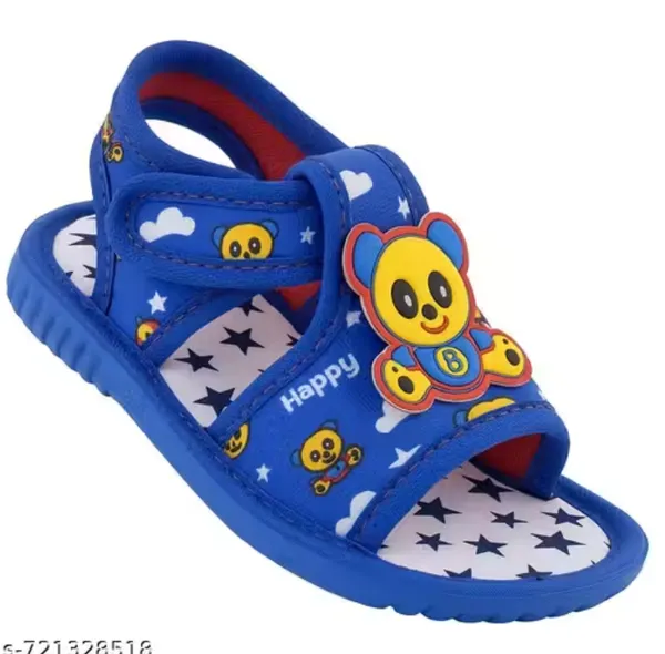 Blue_Printed_Open_Toe_Sandals_For_Kids