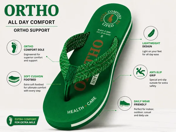 Green_Comfort_Flip_Flops_For_Men