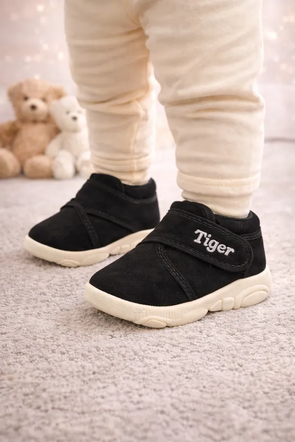 Black_Textile_Velcro_Baby_Booties