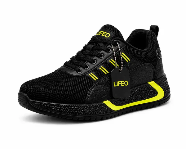 Black_Mesh_Lace-Up_Sneakers_For_Adults