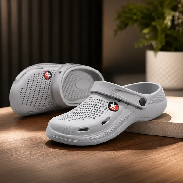 Grey_Casual_Clogs_For_Unisex