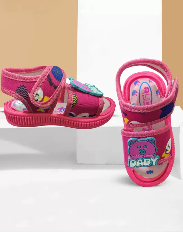 Pink_Textile_Open_Toe_Sandals_For_Babies