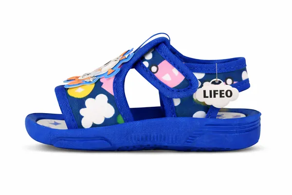 Blue_Cartoon_Print_Sandals_For_Kids
