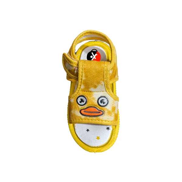Yellow_Textile_Casual_Sandals_For_Kids