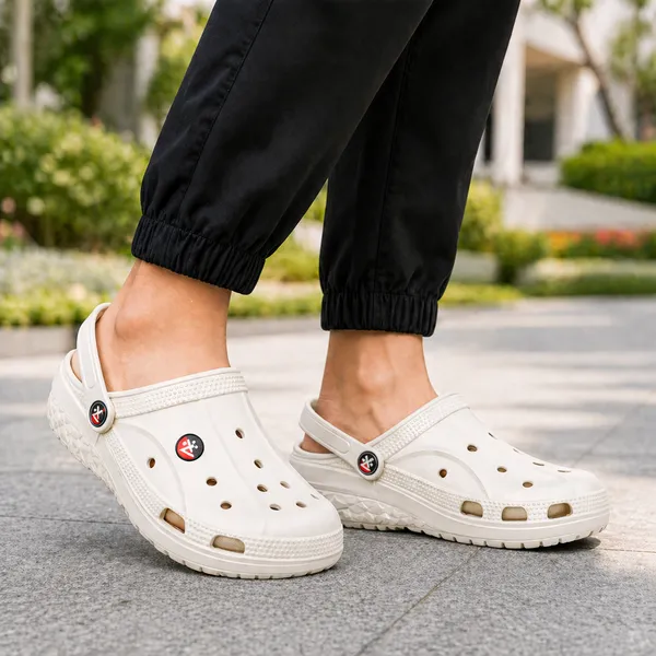 White_Casual_Clog_Shoes_For_Unisex