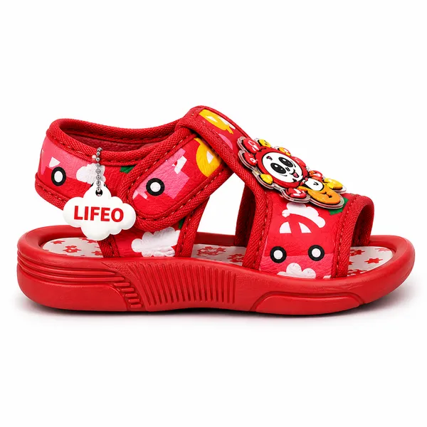 Red_Cartoon_Strap_Sandals_For_Kids