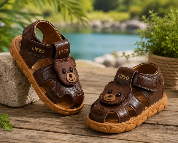 Brown_Bear_Design_Sandals_For_Kids