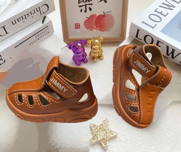 Brown_Velcro_Ankle_Sandals_For_Babies