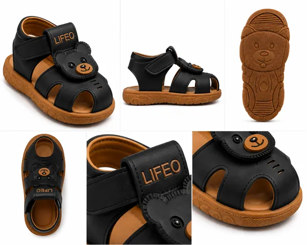 Black_And_Brown_Bear_Design_Sandals_For_Kids
