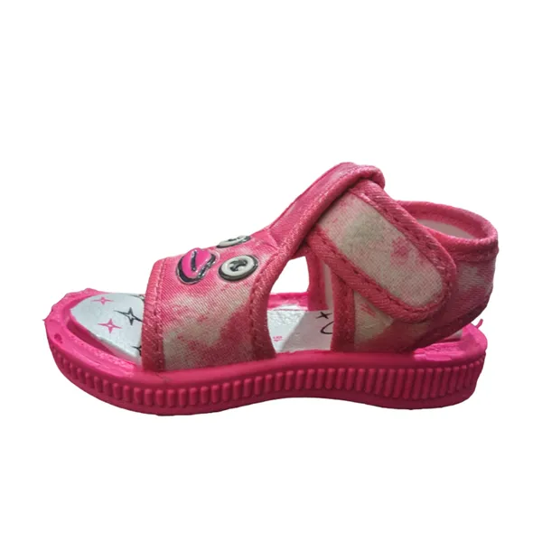 Pink_Printed_Velcro_Sandals_For_Girls