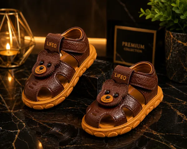 Brown_Bear_Design_Sandals_For_Kids