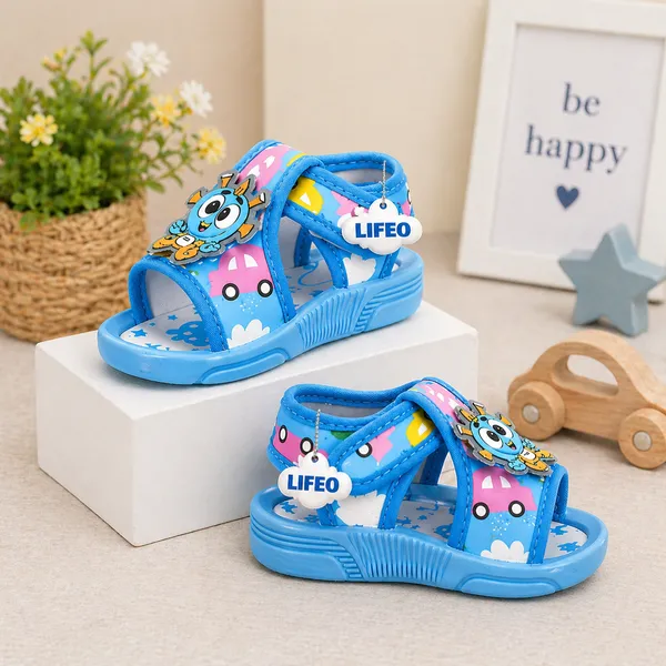 Blue_Cartoon_Sandals_For_Kids