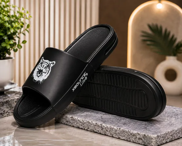 Black_Slip_On_Slide_Sandals_For_Men