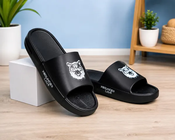 Black_Slip_On_Slide_Sandals_For_Men
