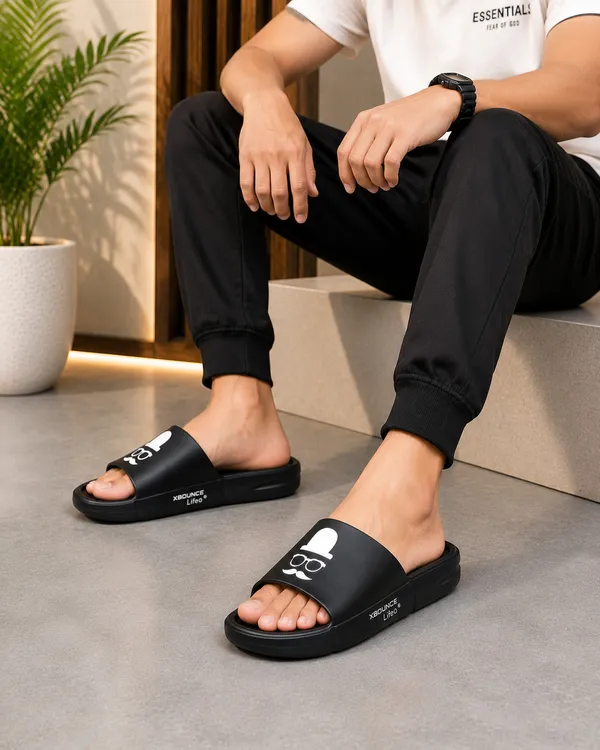 Black_Slip-On_Slides_For_Men
