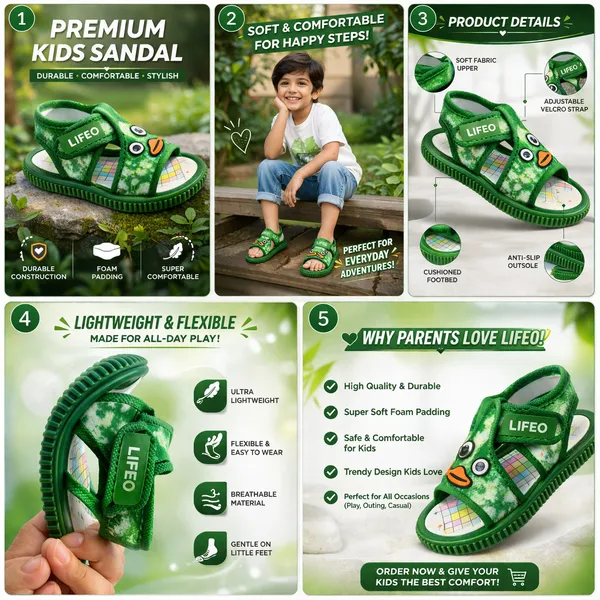 Orange_And_Green_Casual_Kids_Sandals_Combo_For_Kids