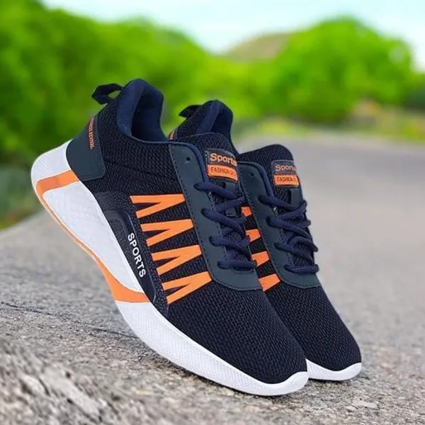 Navy_Mesh_Sports_Sneakers_For_Adults