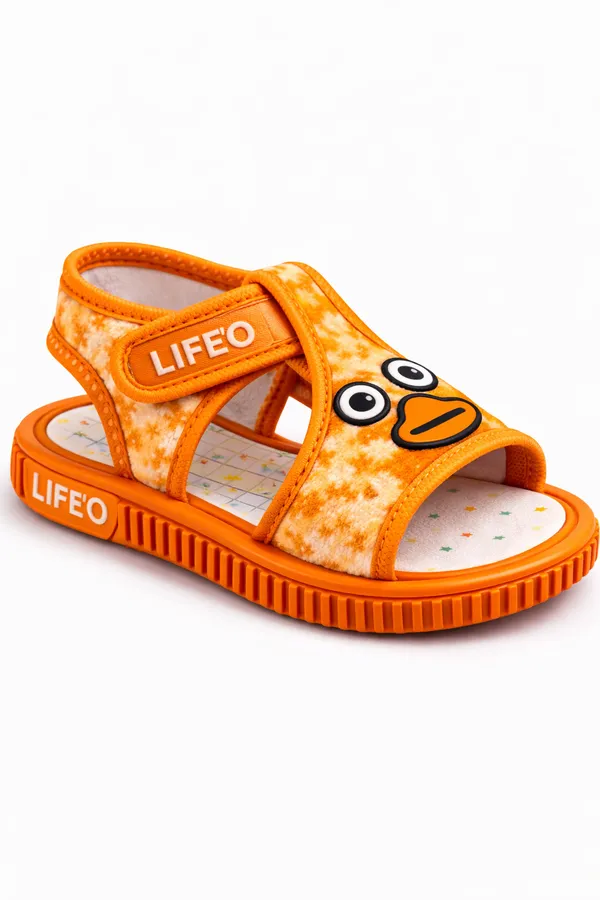Orange_And_Green_Casual_Kids_Sandals_Combo_For_Kids