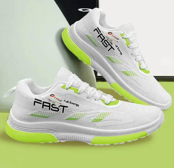 White_Mesh_Running_Sports_Shoes_For_Unisex