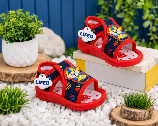 Red_Printed_Open_Toe_Sandals_For_Boys