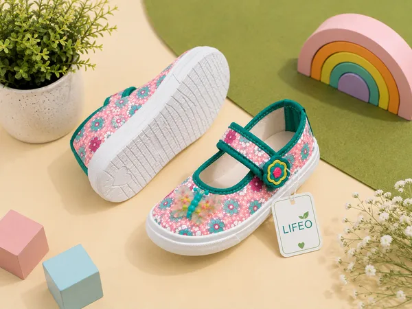 Multicolour_Floral_Strap_Shoes_For_Girls