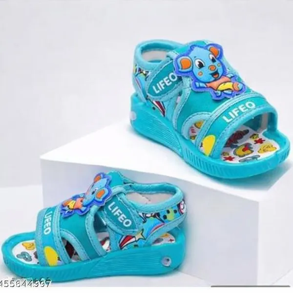 Turquoise_Cartoon_Sandals_For_Boys