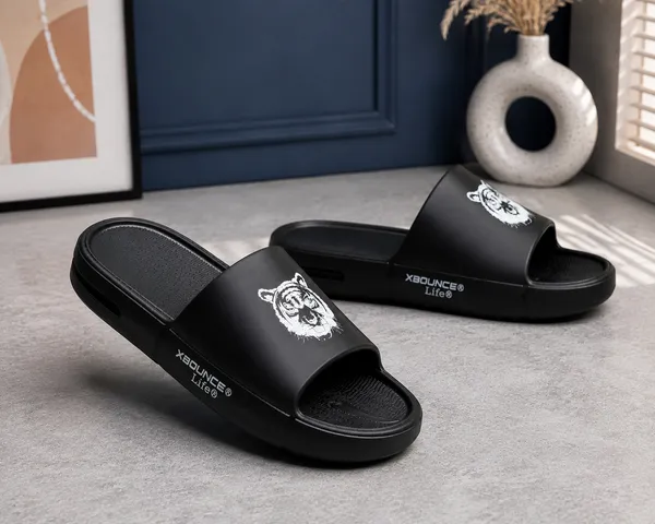Black_Slip_On_Slide_Sandals_For_Men