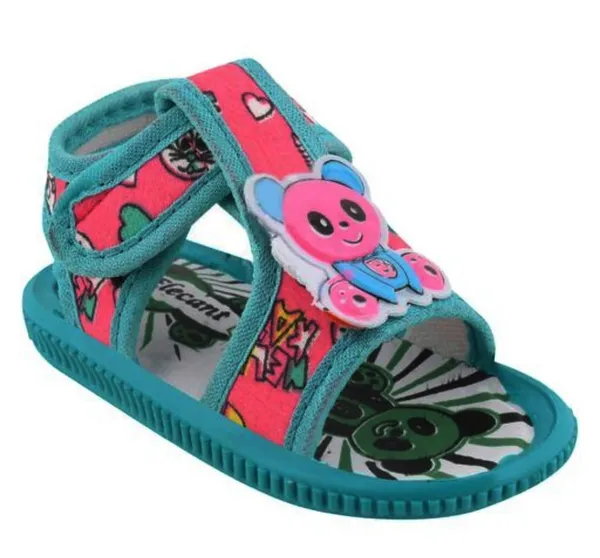 Blue_Textile_Cartoon_Sandals_For_Girls