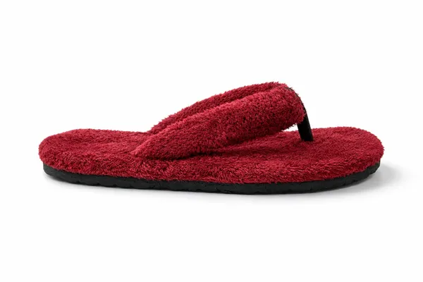 Maroon_Plush_Flip_Flops_For_Women