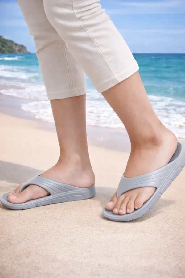 Grey_Casual_Slip-On_Slippers_For_Adults