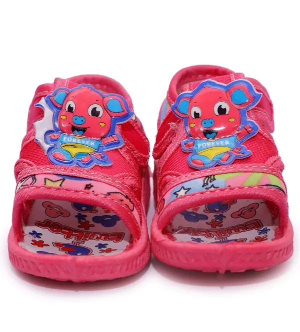 Pink_Cartoon_Velcro_Sandals_For_Girls