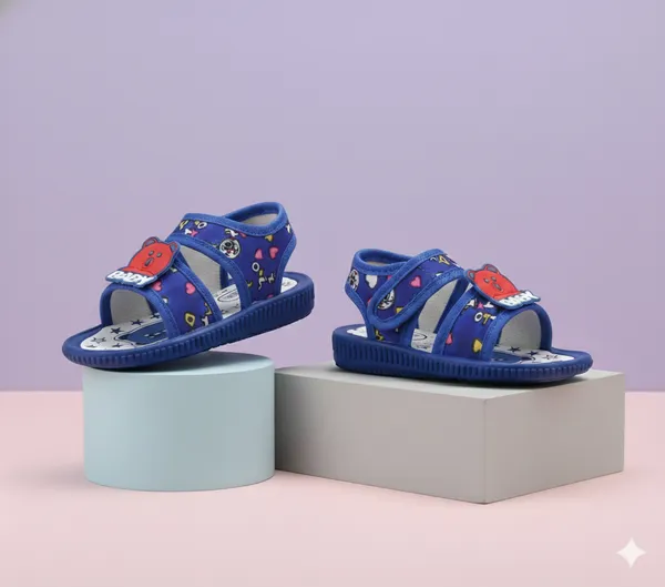 Blue_Printed_Sound_Sandals_For_Baby_Boys_And_Girls