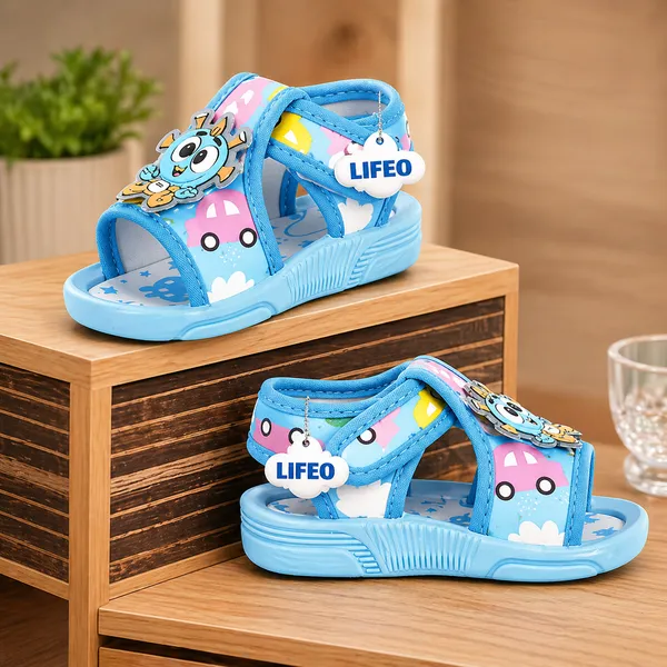 Blue_Cartoon_Sandals_For_Kids