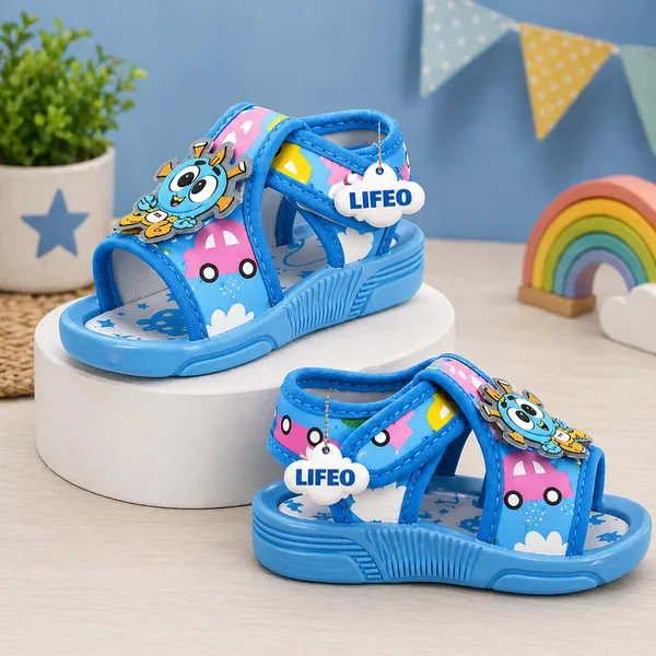 Blue_Cartoon_Sandals_For_Kids