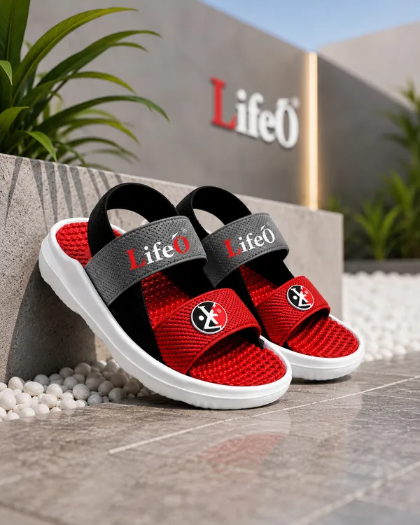Red_And_Black_Casual_Sandals_For_Boys