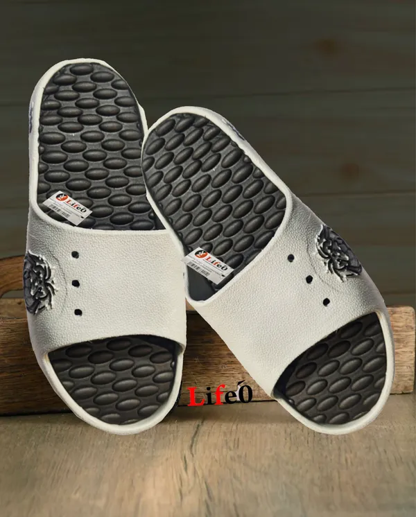 Grey_Textured_Slide_Slippers_For_Men